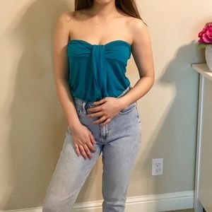 Teal tube top